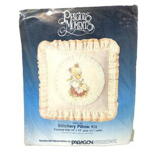 Precious Moments God is Love Paragon Needlecraft Pillow Kit VTG
